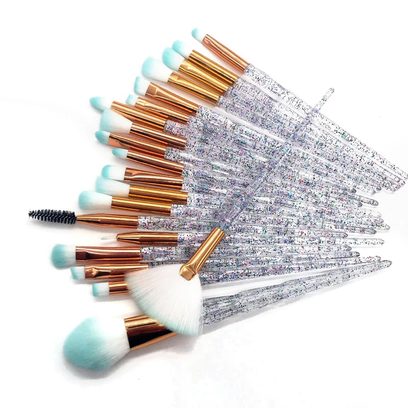 

Diamond Makeup Set Eye Brush Tools Fan Powder Eyeshadow Contour Beauty Cosmetic Colorful For Make Up Tool