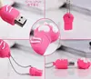 Cat Paw USB 2.0 Flash Drive 8GB Footprint Mini USB Disk BLACK