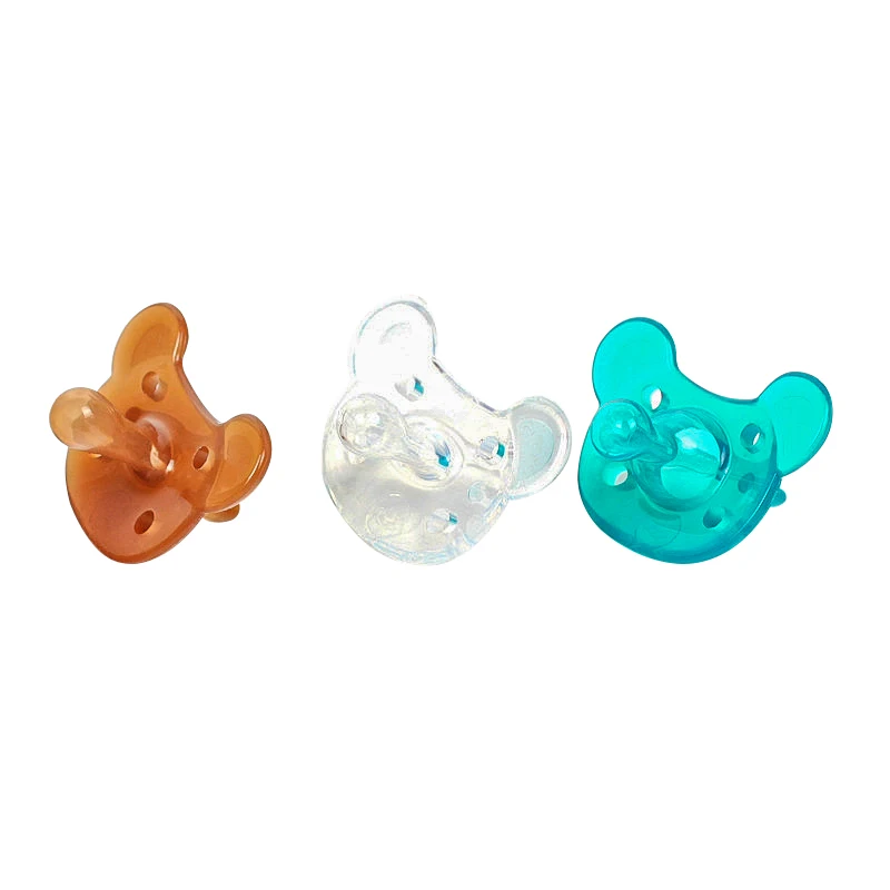 

Food grade BPA free soft silica gel baby sleep soother pacifier cute animal shape silicone baby pacifier