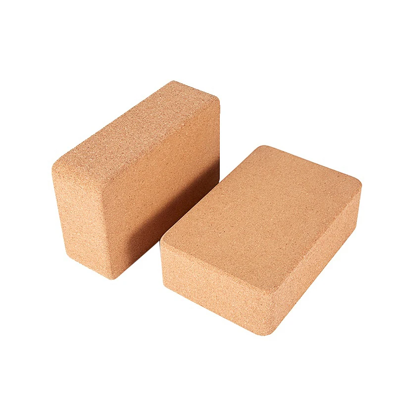 

Factory Wholesale Private Label Cork Yoga Blocks Custom Print Yoga Block Kork