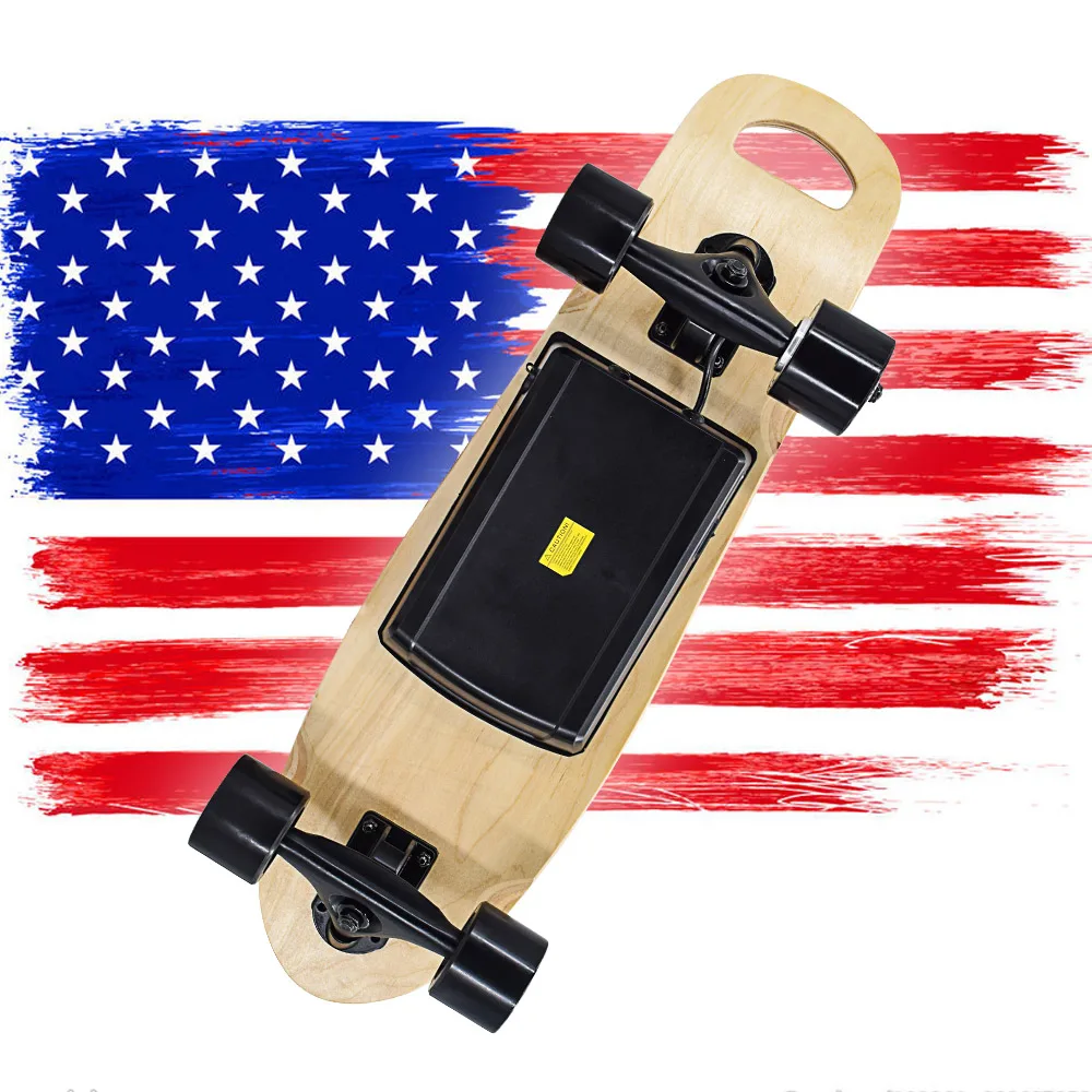 USA WAREHOUSE FREE SHIPPING 7 Layers maple 300W 8-10m long distance Remote control fish board electric skateboard skate board