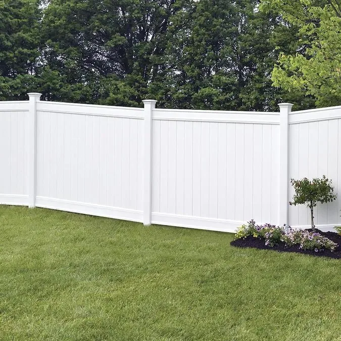 

Jiahe Group Portable Outdoor Privacy Decorative Plastic Picket White Garden Vinyl PVC Tape Fencing Panels Garden PVC Fence, Black, white, gray and brown or customized color