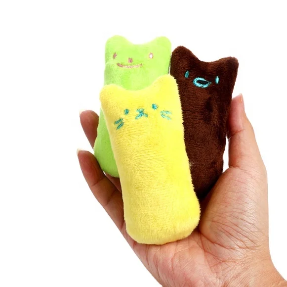 

Wholesale Teeth Grinding Catnip Toys Funny Interactive Plush Cat Toy Pet Kitten Chewing Toy Claws Thumb Bite Cat Mint