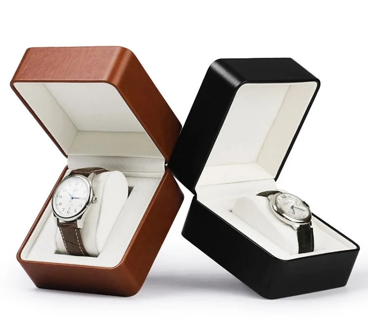 

Couple PU Leather Famous Brand Watch Box Case,Private Customized High-end Personalized Watch Box ,Custom Logo Packaging Box