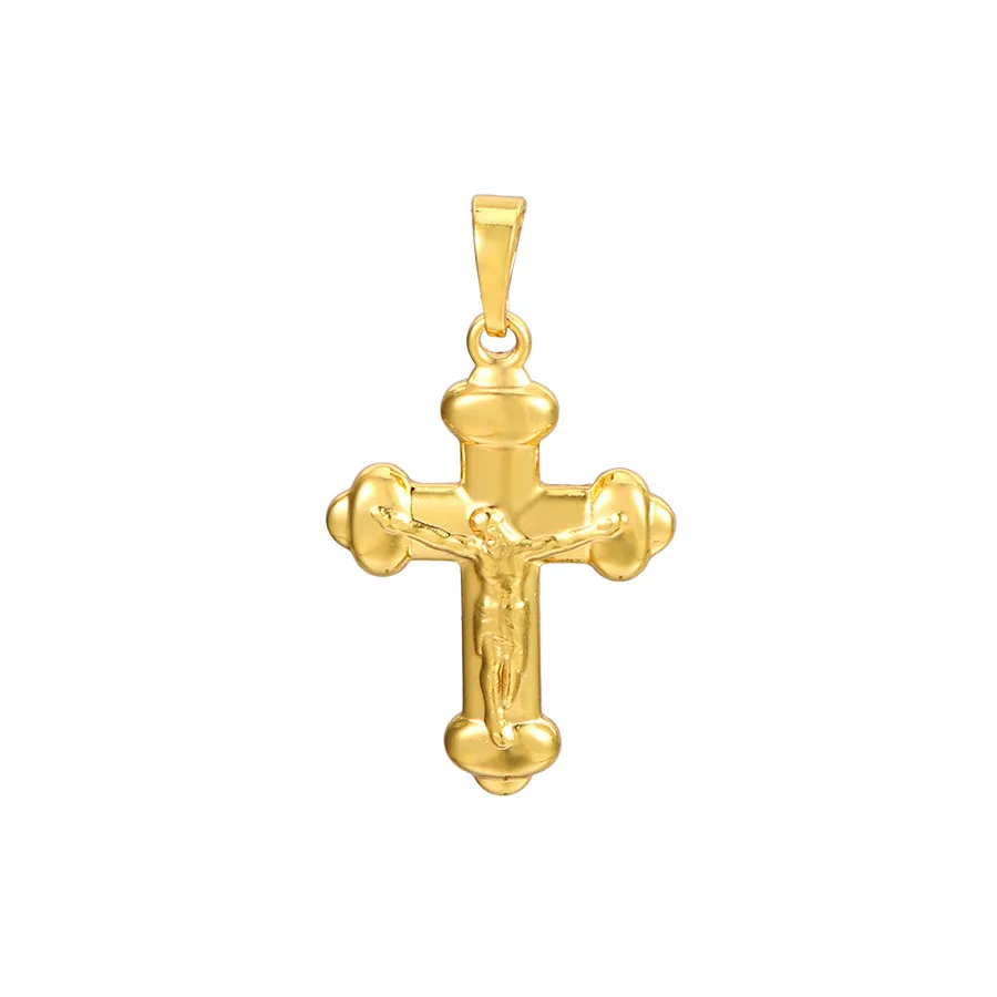 

36077 xuping jewelry wholesale Affordable retro fashion simple 24K gold-plated cross Women's pendant