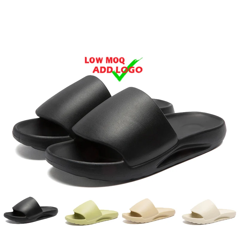 

PVC Custom Logo Men Plain Blank Slide OEM Custom Black Slides Footwear Sandal Slippers Custom Logo Slider