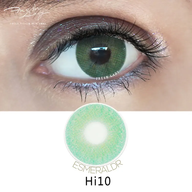 Fresh lady contact lenses dark