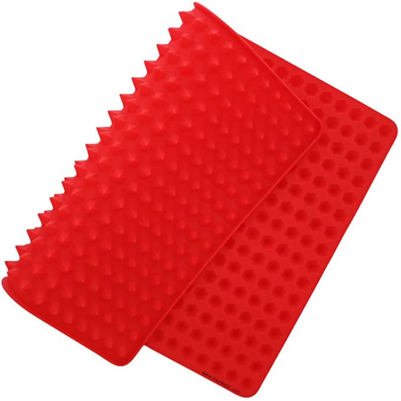 

2022 new product ideas red color 16*11 Large Non-Stick Healthy Fat Reducing Sheet For Oven Grilling BBQ