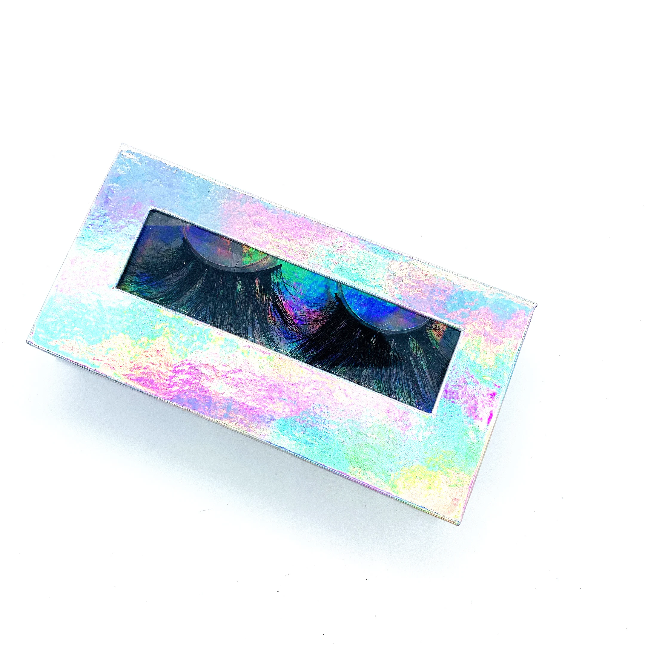 

Hot sale super long 25mm real mink 5D False Natural Eyelashes, Black color