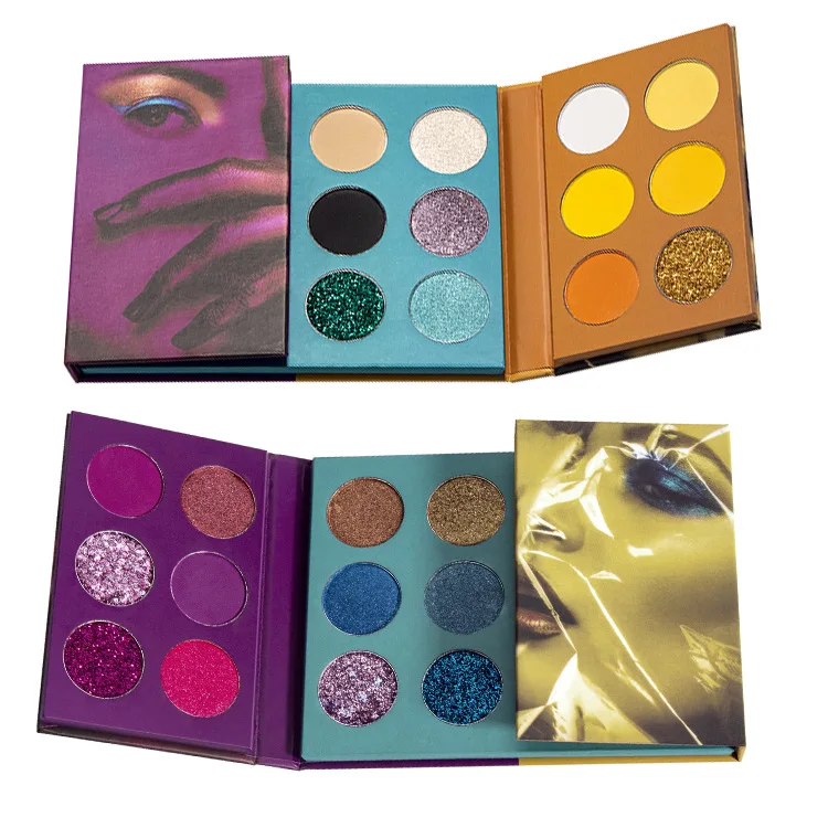 

Wholesale 24 colors high pigmented waterproof book eye shadow palette private logo label