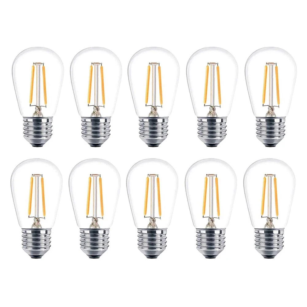 S14 led Filament Bulbs Clear Glass 3W Edison ST45 Super Warm 2200K E26 E27 Decorative Lighting Dimmable Replacement String bulbs