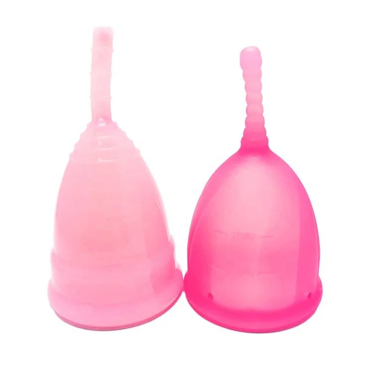 

Medical Grade Menstrual Cup with Package Box, Purple /blue/ pink/transparent/customized color