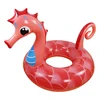 Giant RED Seahorse Inflatable Swimming Ring Pool Float For Adult Children Water Floats