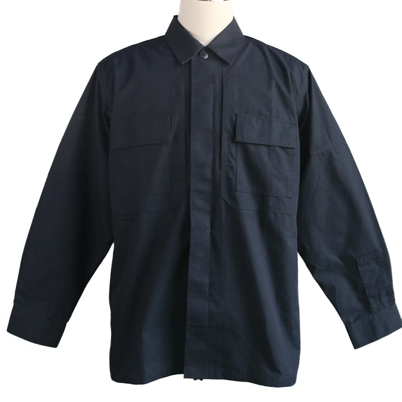 

man's security guard shirt