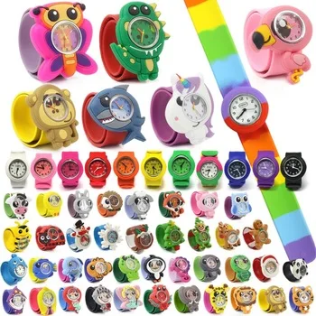 

Lovely Bendable Kids Children 3D Animals Cartoon Silicone Slap Watches, Diverse color avaiable