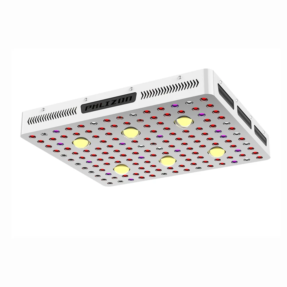 PHLIZON 1000W 2000W 3000W full spectrum led chip cob grow light for greenhouse hydroponic plants