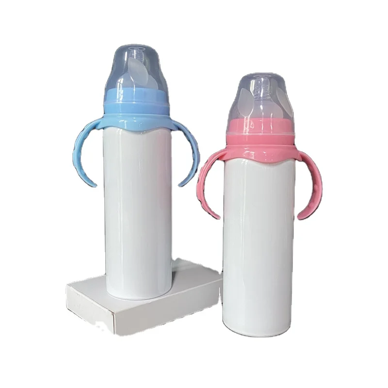 

Wholesale 8oz sublimation stainless steel baby drink bottle with handle