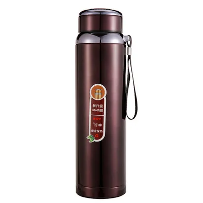 

Creative custom car leisure travel pot with lid vacuum insulated stainless steel water bottle, Black,red,blue,brown,champagne