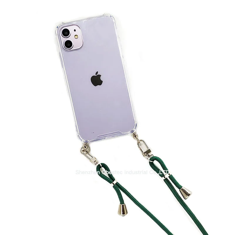 

New Necklace Chain crossbody phone case, Mobile Phone Case with Strap, Fashion necklace phone case For iPhone 11 Pro, As pic show