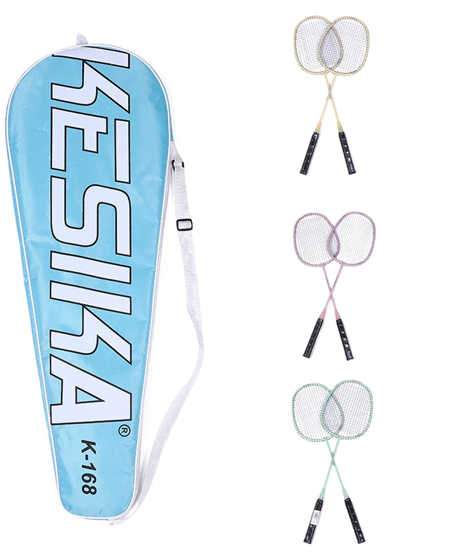 

Badminton racket controlled structure racket offers free gift for young players, Pink,blue,yellow