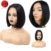 

Alimice Cheap Swiss Lace Brazilian Human Hair Wigs,Wholesale Price Lace Front Wigs,Color Short Bob Wigs For Black Women