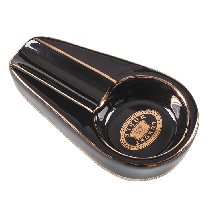 

Luxury Cohiba Cigar Ash Tray Ceramic Cigar Holder Ashtray For Gift, Stainless steel