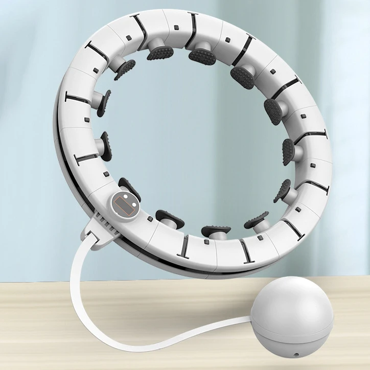 

2021 New Smart Weighted Hula Ring Detachable Fitness Hoola Hoop, White