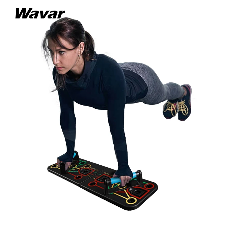 

Factory sale push up bar push up stand Hot Sale Fitness Handles Stand S-rotating Plastic Push Up Bar, Black