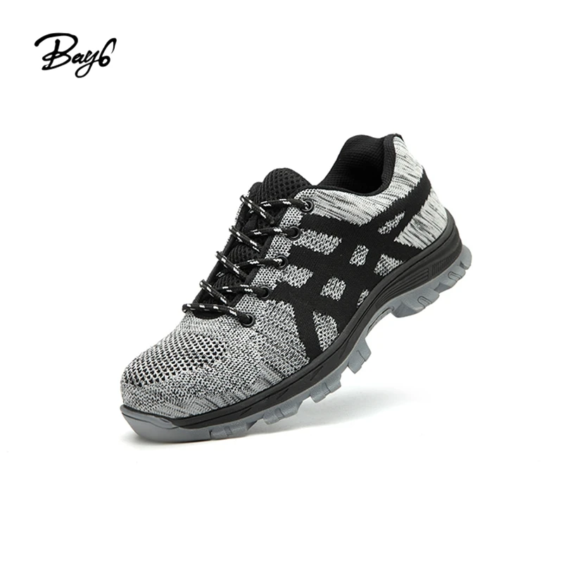 

Rubber Indestructible Steel Toe Sneakers Men Protetive Sport Safety Shoes Industrial
