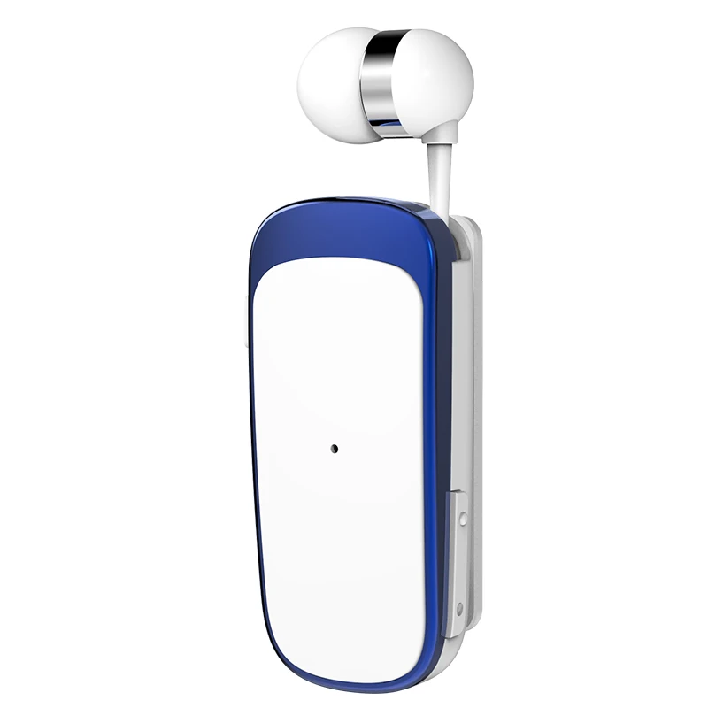 

Clip-on Mini Headset Wireless Earphone Business Handsfree V5.0 Retractable Driving Earphone