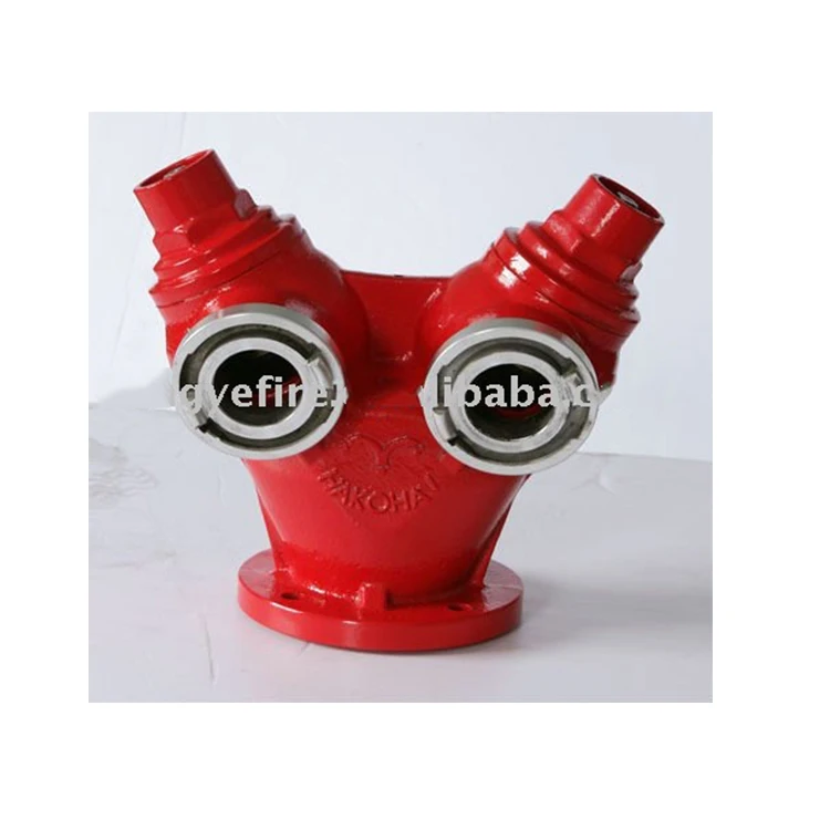 
latest products in market outlet landing valve indoor fire hydrant double outlet water divider 