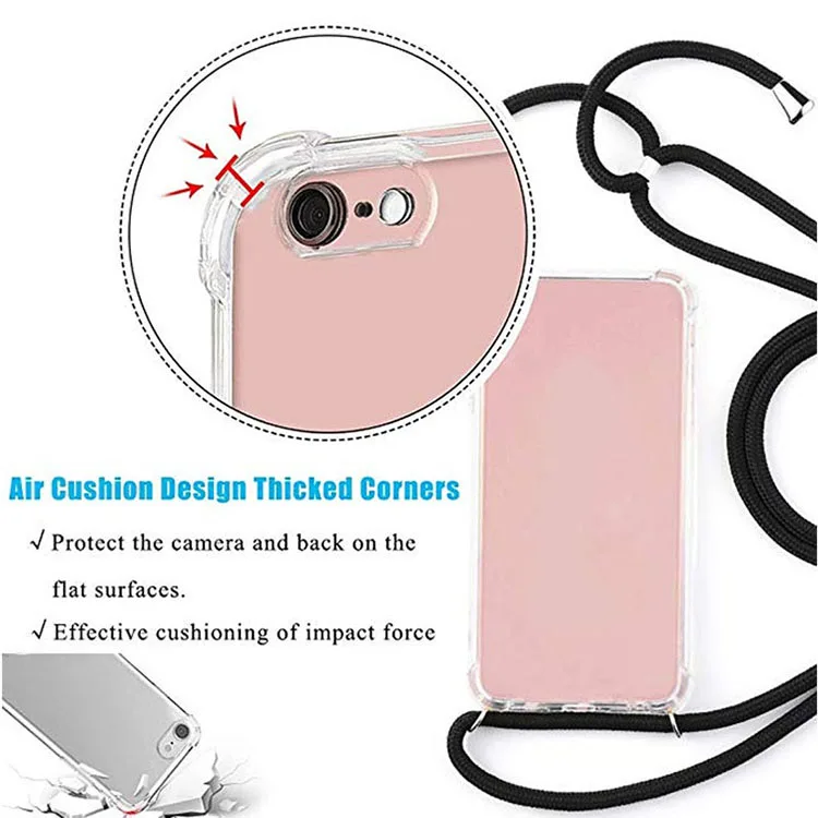 Mobile Phone Case Strap Cord Chain Lanyard Necklace Carry Cover Case To