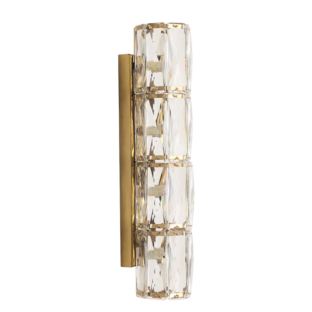 

Modern Crystal Wall Lamp Models Long Mounted Indoor Contemporary decorative Crystal linear Wall Lamp