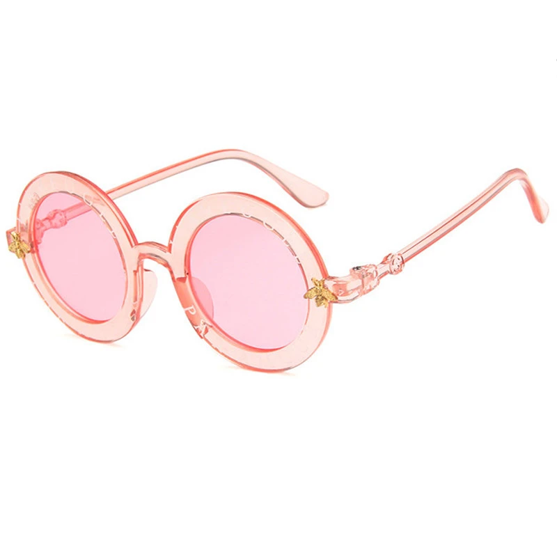 

2021 Hot Selling Fashion Boys Girls Shade Eyewear Cute Children Sun Glasses UV400 Round Kids Sunglasses