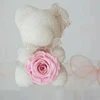 New style Factory supplied handmade diamond rose bear with flowers for women as gift