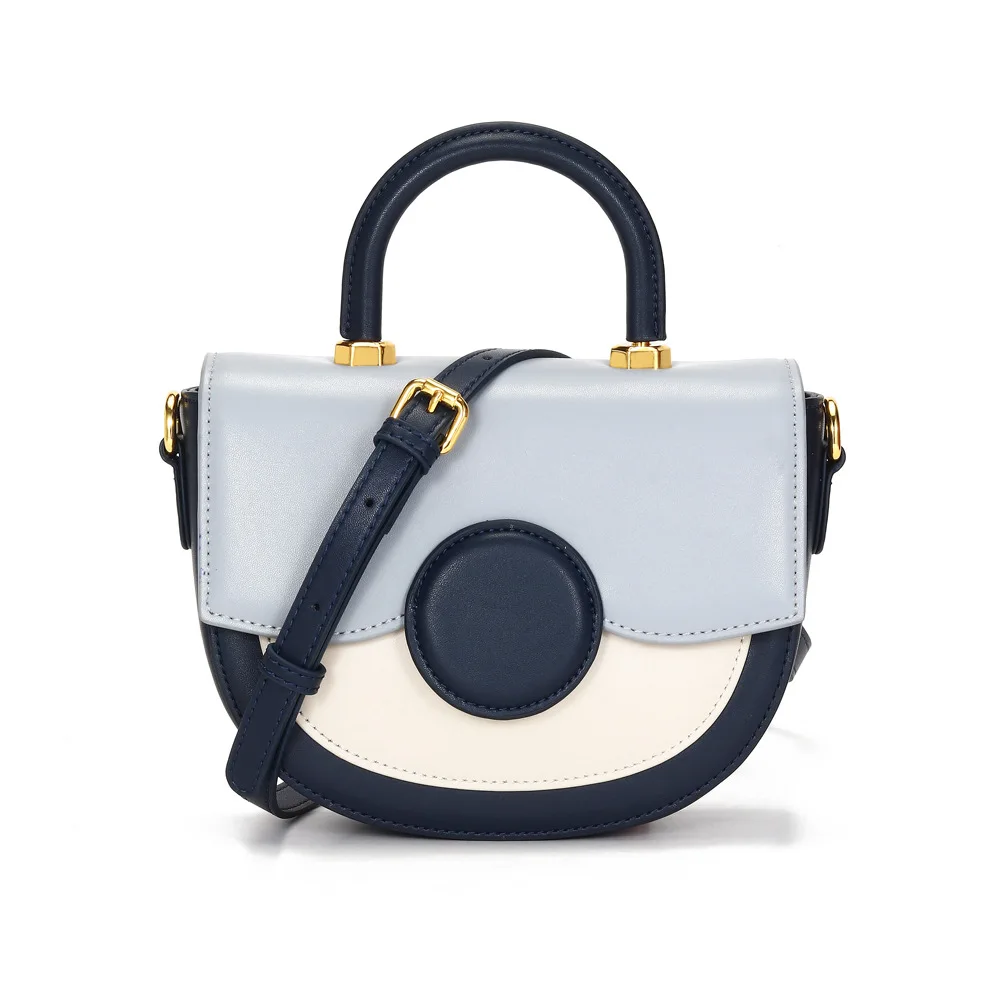 

Designer real leather shoulder bag handbag for women 2021, Blue