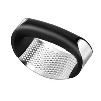 

Stainless Steel Garlic Press Rocker Garlic Mincer Crusher and Peeler