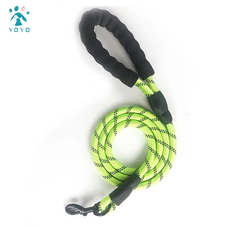 

Mountain Climbing Durable Braided Nylon Reflective Round Rope Dog Pet Leash Soft Handle Pet Outdoor Sports Leash, Picture shows