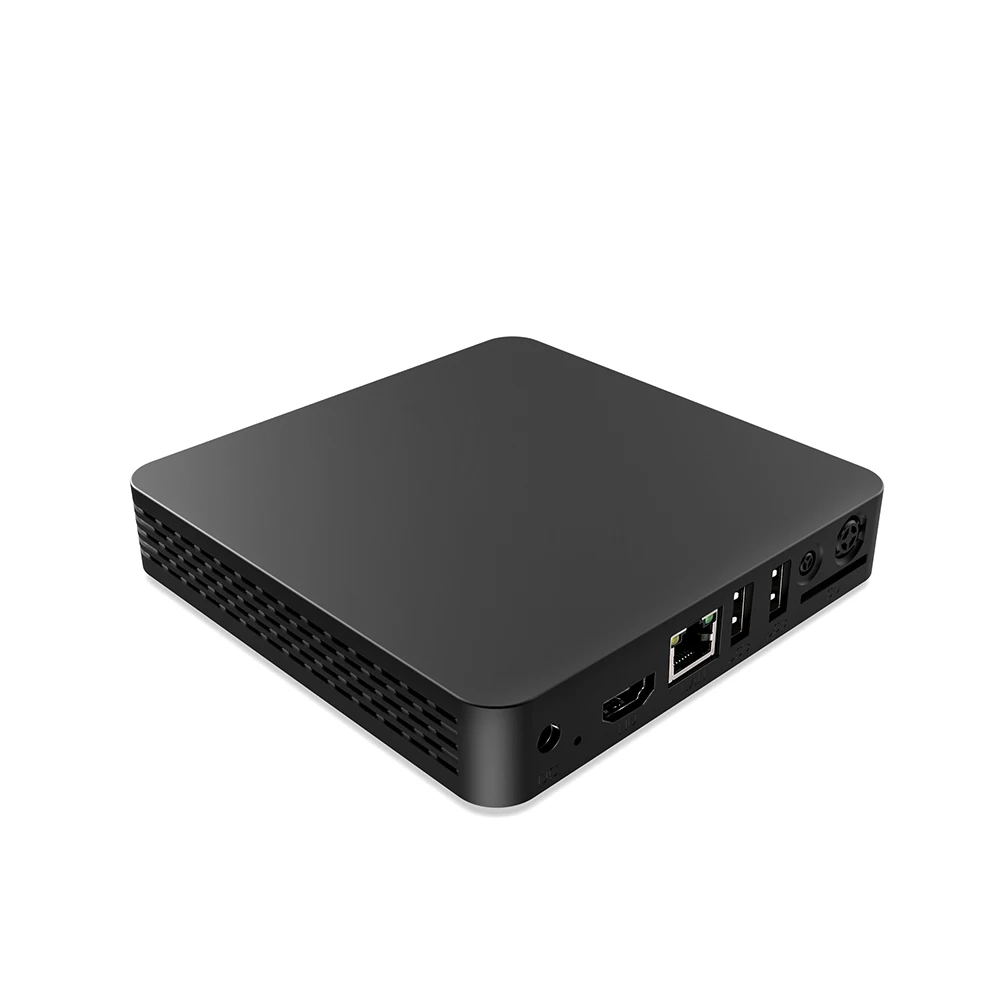 

unbrand android tv box support customize home page boot video with smart system can add ads and update remotely, Black
