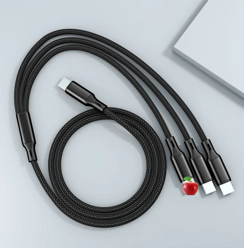 

The newly designed YITU three nylon Type-C cable for mobile phone charging cable is suitable for HUAWEI OPPO