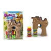 Kids solid color camel blue light water bubble toy gun