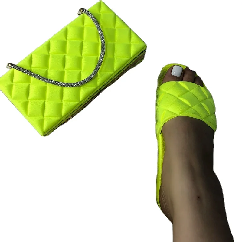 

2021 Evening Bag for Women Handbag Shoulder Bag Clutch Wallet Sneakers Ladies Hand bags New Purse and Slippers Set, 4 colors