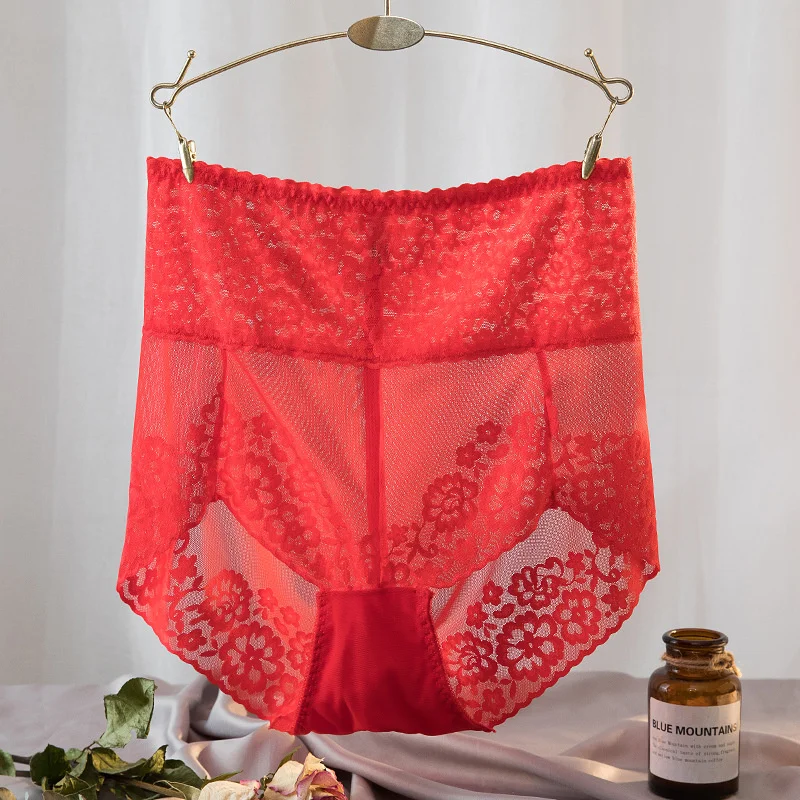 

Lace Ladies Panties Girl Seamless Sexy Comfort Breathable Ladies Underwear Bodyshape Hips Slim Cotton Crotch Summer Underpant, Customized color