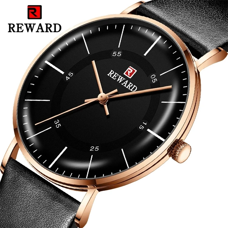 

REWARD RD63088M Luxury Brand Men Fashion Sport Watches Men Quartz Clock Man Leather Army Military Wrist Watch relogio masculino