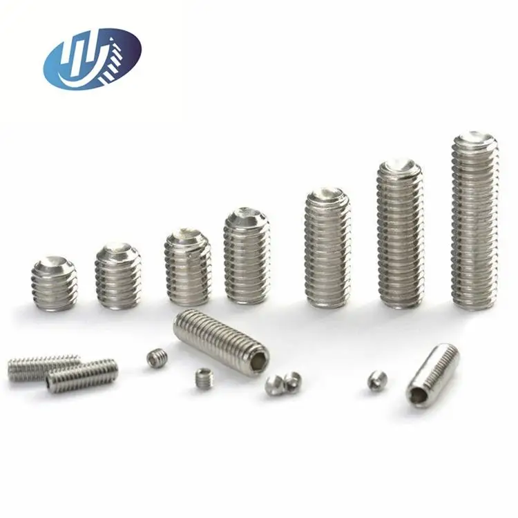 
DIN916 GB80 304 316 stainless steel Hexagon socket set screws cup point 