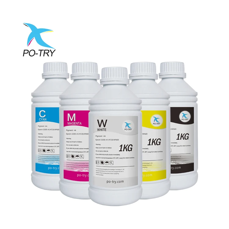 

Potry Manufacturer C1 Dtf Pigment Transfer Printing Ink 1000ML DTF ink For L1800 4720 I3200 XP600 Printer