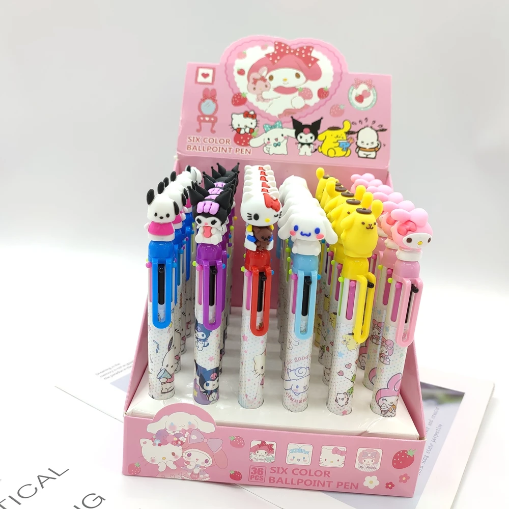 

Wholesale Kawaii Press Neuter Pen Sets Student Stationery Simple and Practical Kawaill Sanrio Cartoon Gel Pens Set