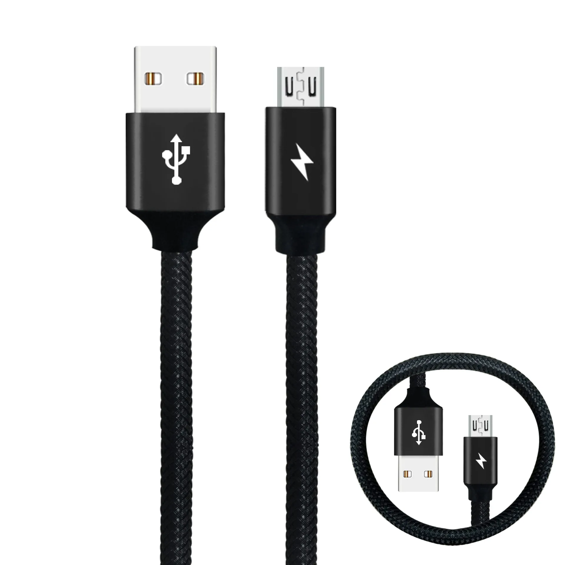 Universal microw V8 interface USB charging data cable