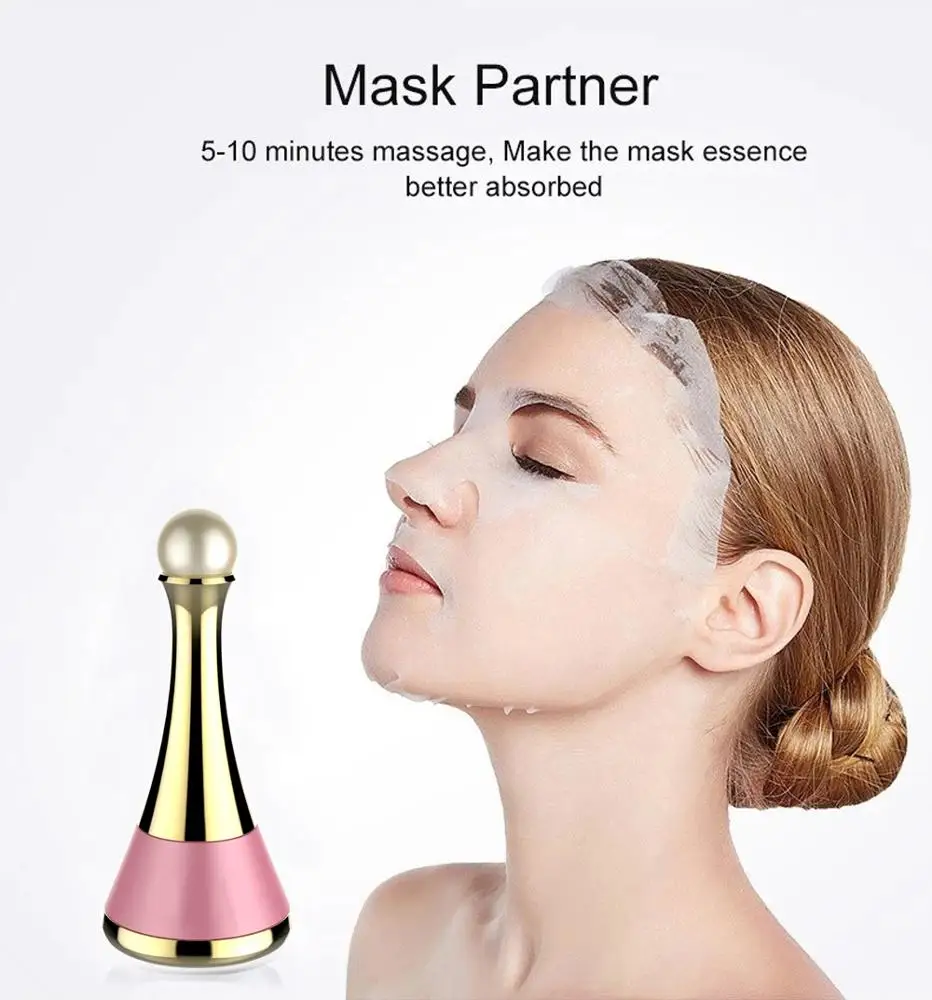 
Hot Amazon 3D Magnetic Face Roller Massager 360 Dregrees Facial Lifting Slimming bar tool LED red light 