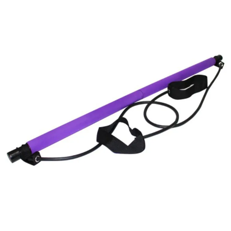 

Unique Gym Exercise Home Portable Kit Pilates Fitness Bar, Purple